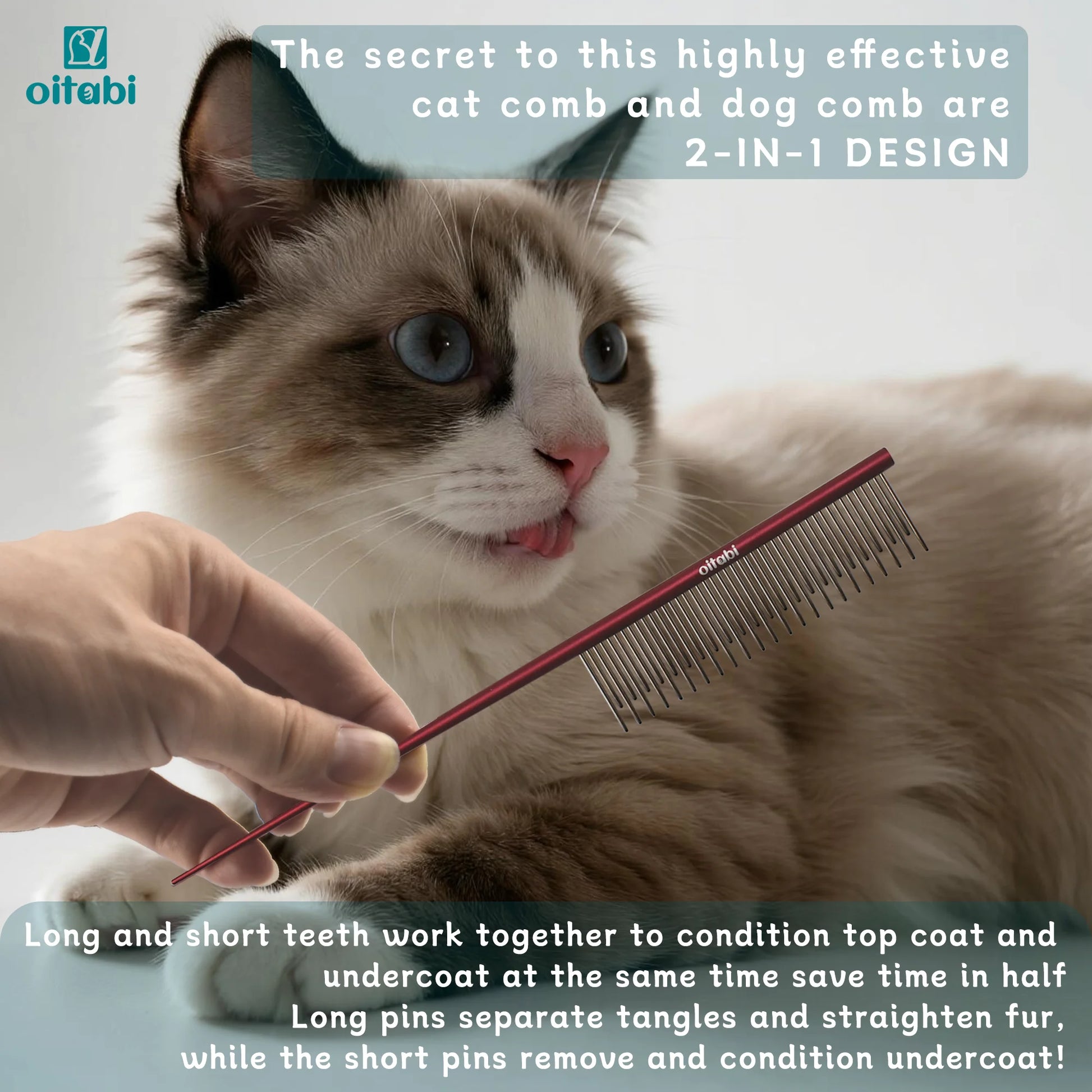 Matted Fur, Pet Tapered Tail Comb