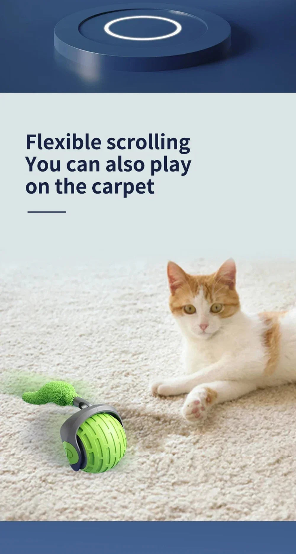 Automatic Rolling Ball Interactive Ball Cat Toys Pet Supplies Electric Dog Training Cat Teaser simulated Rat Rechargeable