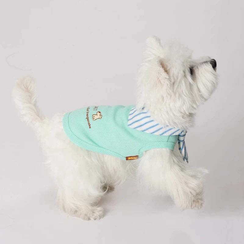 Teddy Dog Tank Top Thin Summer Clothes Pet Dog Jacket Overalls Small Dog Pet Clothing Coat Puppy Clothes for Small Dogs