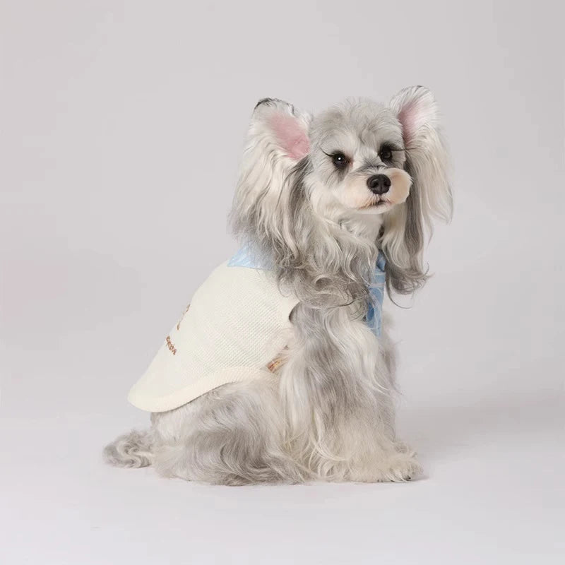 Teddy Dog Tank Top Thin Summer Clothes Pet Dog Jacket Overalls Small Dog Pet Clothing Coat Puppy Clothes for Small Dogs