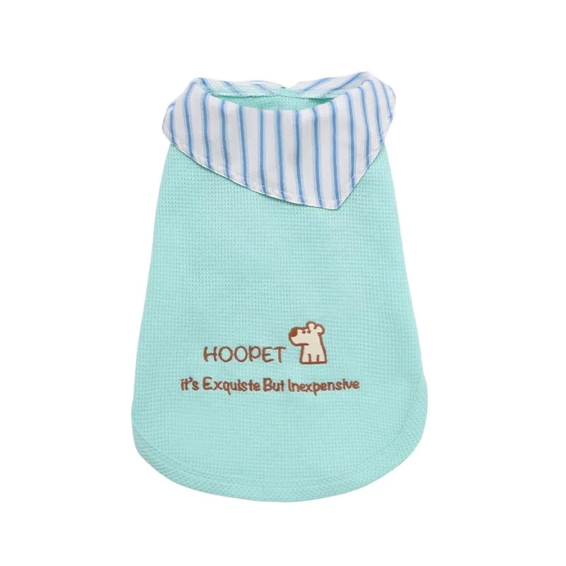 Teddy Dog Tank Top Thin Summer Clothes Pet Dog Jacket Overalls Small Dog Pet Clothing Coat Puppy Clothes for Small Dogs