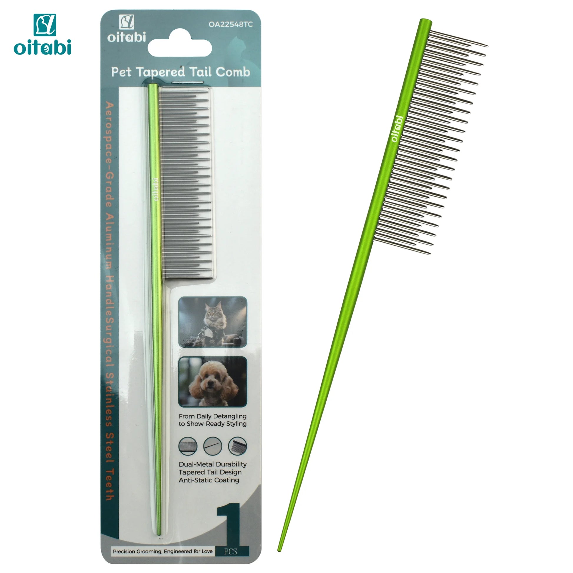 Matted Fur, Pet Tapered Tail Comb