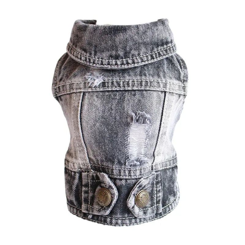 Thin pet dog coat Cool Dog Jeans Jacket for small medium dogs fashion Puppy Clothes Dog accessories