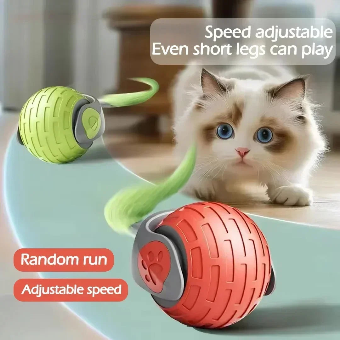 Automatic Rolling Ball Interactive Ball Cat Toys Pet Supplies Electric Dog Training Cat Teaser simulated Rat Rechargeable