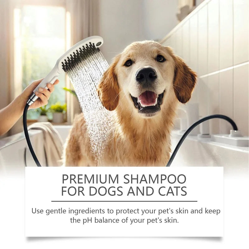 100ml Natural Ingredients Safe Efficent Formula Pet Shampoo for Dogs & Cats, Removes Odor & Itch Tangle, Flea & Insect Repellent