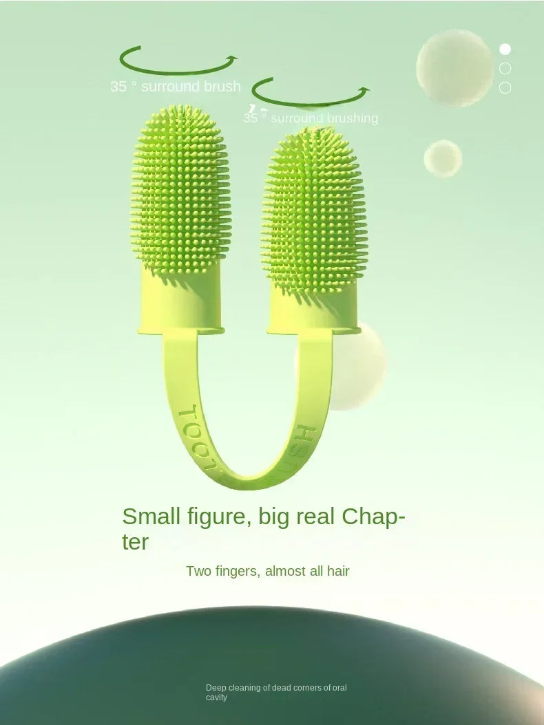 Super Soft Pet Dog Finger Toothbrush Teeth Cleaning Bad Breath Care Nontoxic Silicone Tooth Brush Tool Dog Cat Cleaning Supplies