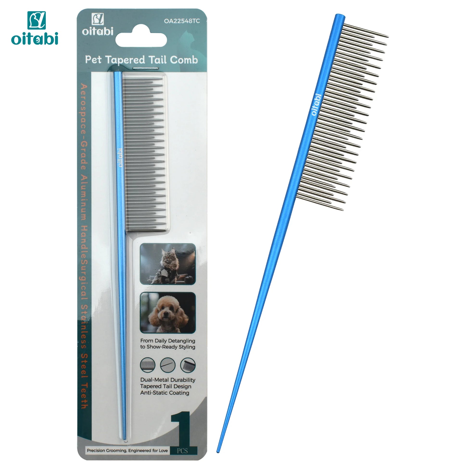 Matted Fur, Pet Tapered Tail Comb