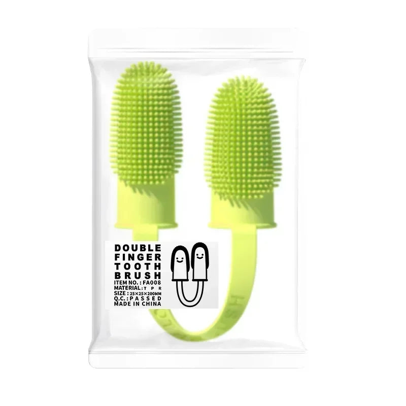 Super Soft Pet Dog Finger Toothbrush Teeth Cleaning Bad Breath Care Nontoxic Silicone Tooth Brush Tool Dog Cat Cleaning Supplies