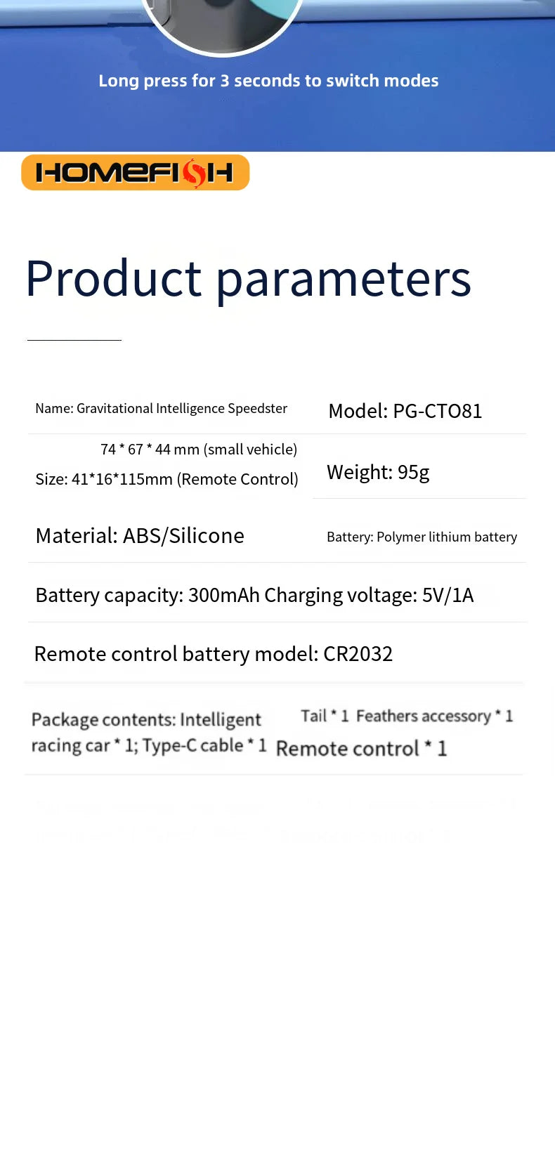 Smart Cat Toy 2 Modes Automatic Moving Remote Controlled Toy Car for Cats Dogs Interactive Playing Kitten Training Pet Supplies