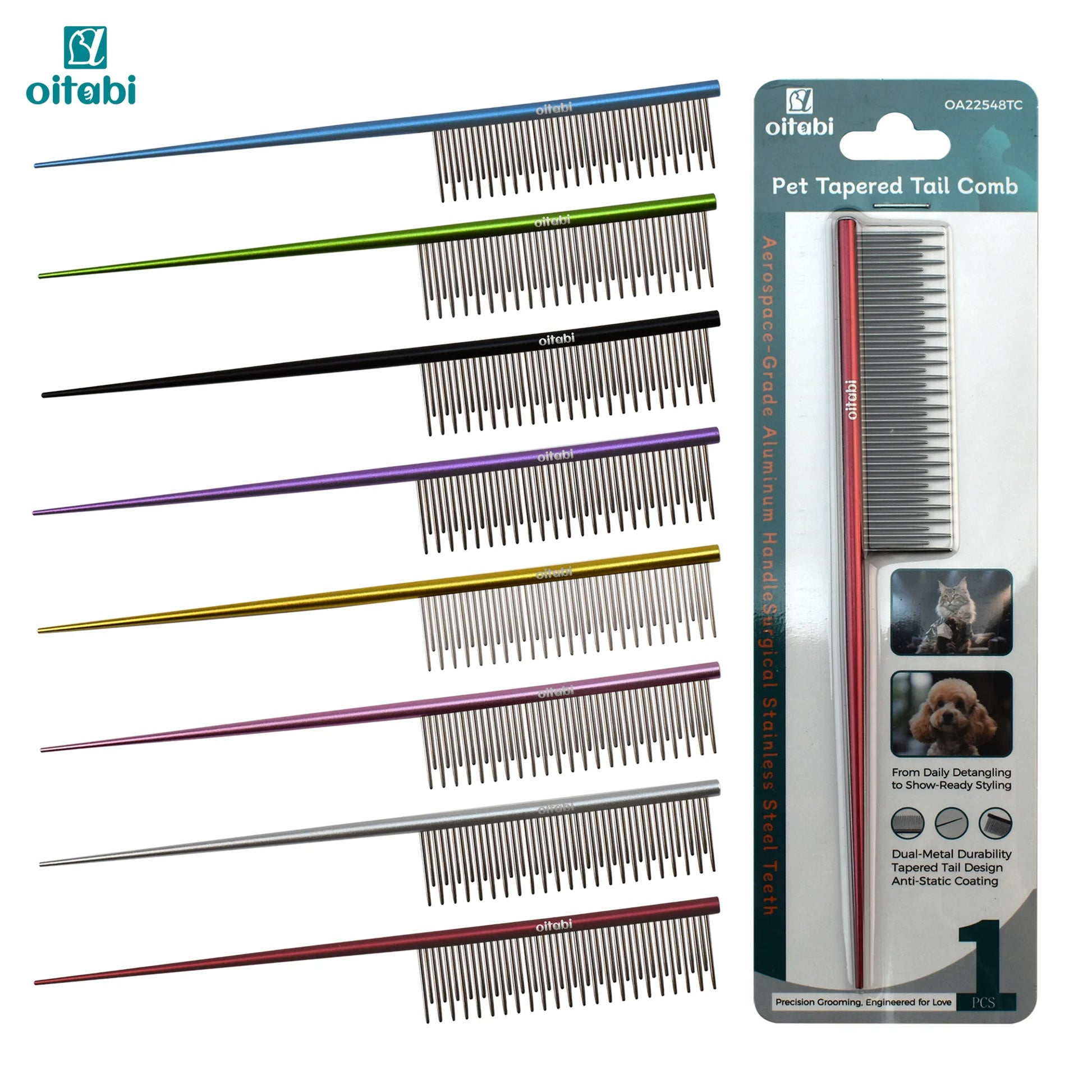 Matted Fur, Pet Tapered Tail Comb