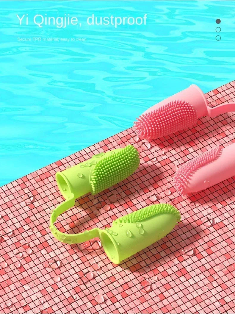 Super Soft Pet Dog Finger Toothbrush Teeth Cleaning Bad Breath Care Nontoxic Silicone Tooth Brush Tool Dog Cat Cleaning Supplies