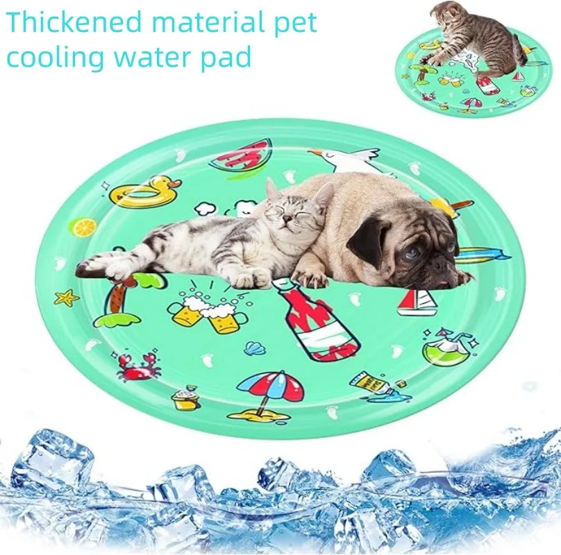 Thick water mattress for cats and dogs refillable pet ice pad summer pet toys indoor boring pet games toys for sleep and exe