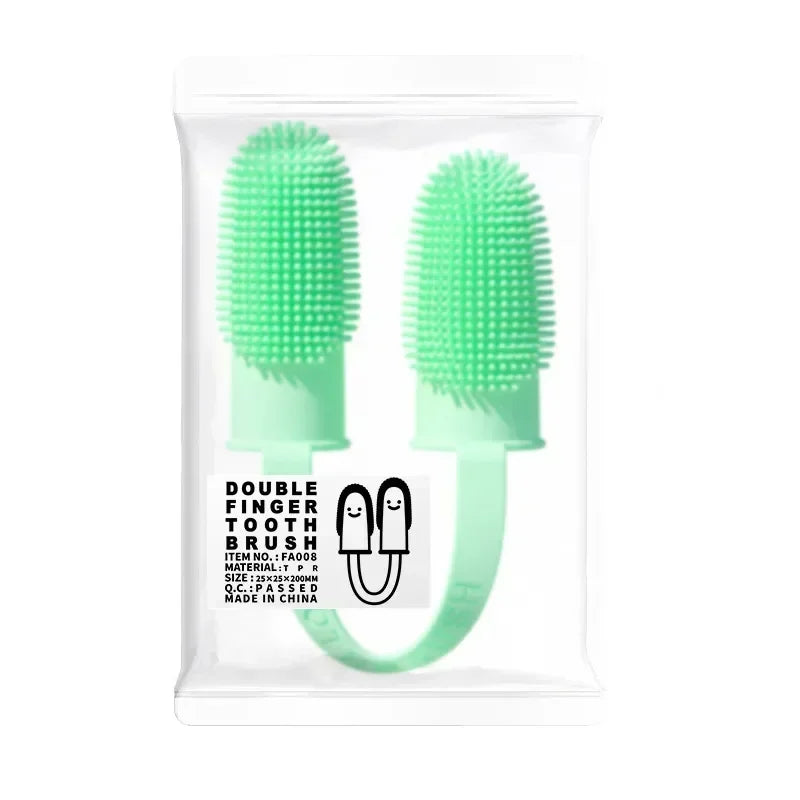 Super Soft Pet Dog Finger Toothbrush Teeth Cleaning Bad Breath Care Nontoxic Silicone Tooth Brush Tool Dog Cat Cleaning Supplies