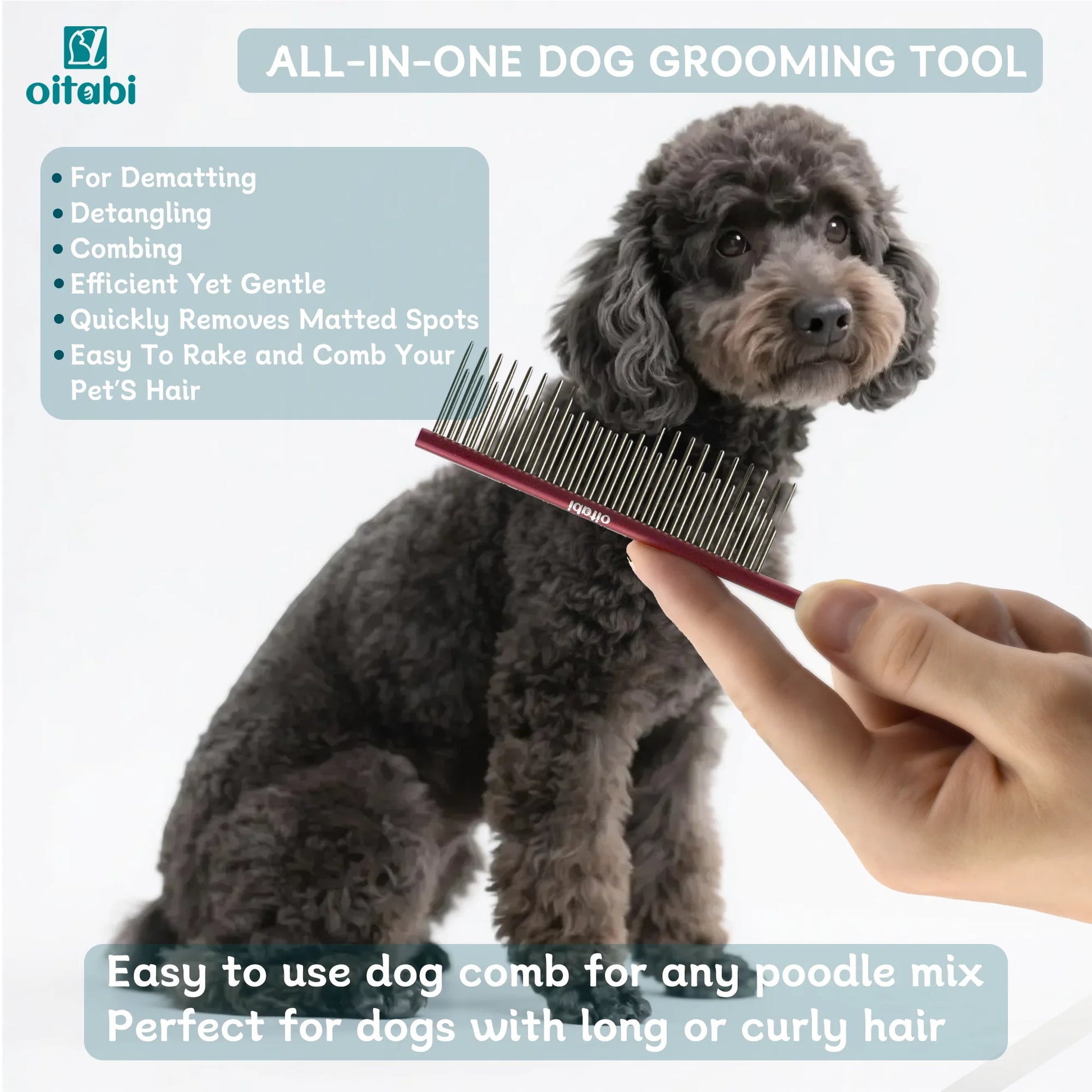Matted Fur, Pet Tapered Tail Comb