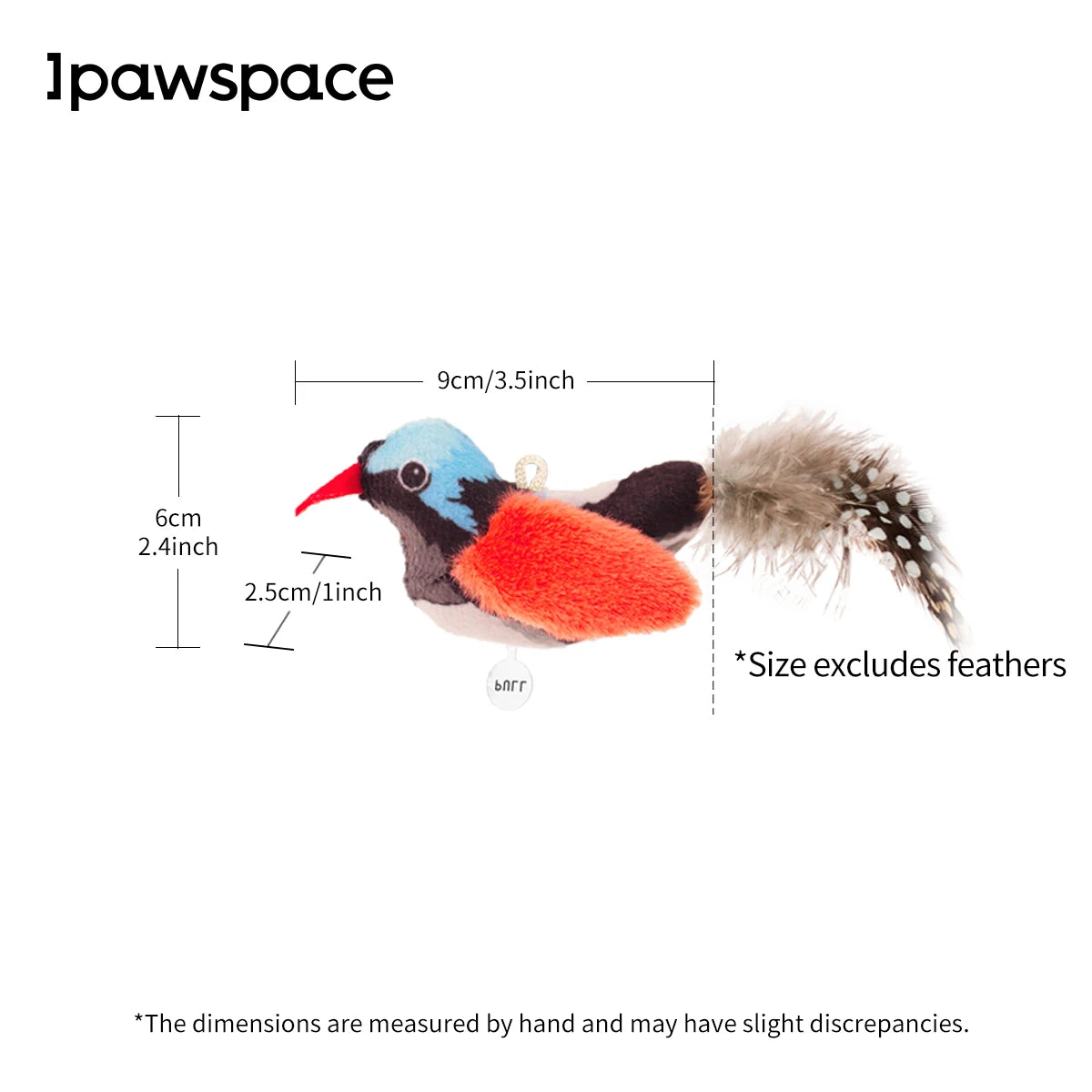Chirp Bird Cat Toys Feather Cat Toy Bird Cat Toy Realistic Sound Bird Toy for Kittens Interactive Cat Toy Plush Toy for Cats
